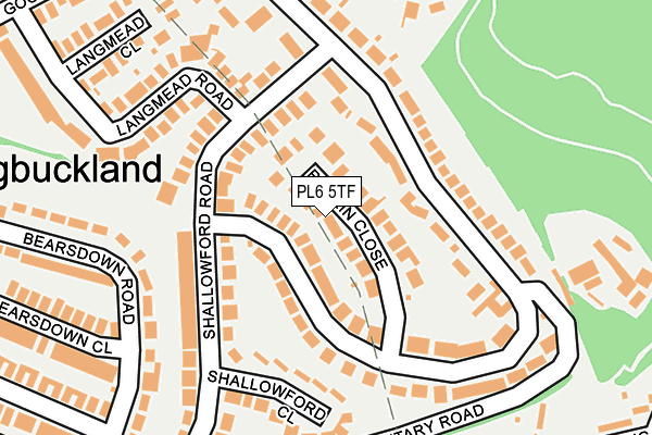 PL6 5TF map - OS OpenMap – Local (Ordnance Survey)