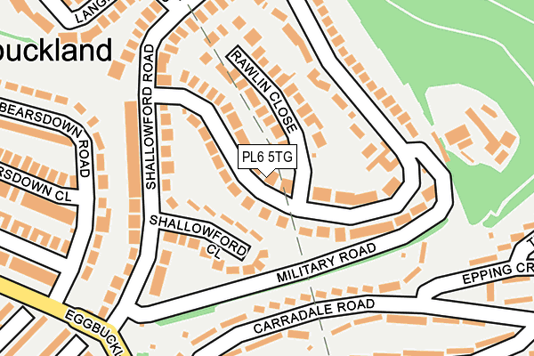 PL6 5TG map - OS OpenMap – Local (Ordnance Survey)