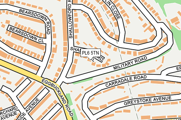 PL6 5TN map - OS OpenMap – Local (Ordnance Survey)