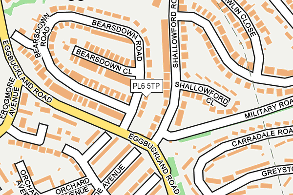PL6 5TP map - OS OpenMap – Local (Ordnance Survey)