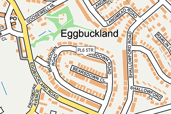 PL6 5TR map - OS OpenMap – Local (Ordnance Survey)