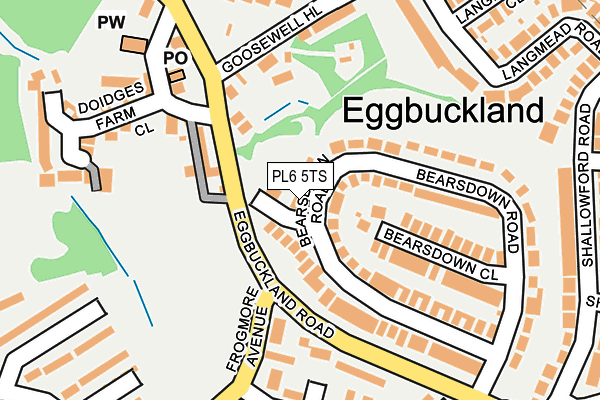 PL6 5TS map - OS OpenMap – Local (Ordnance Survey)