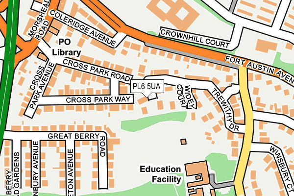 PL6 5UA map - OS OpenMap – Local (Ordnance Survey)