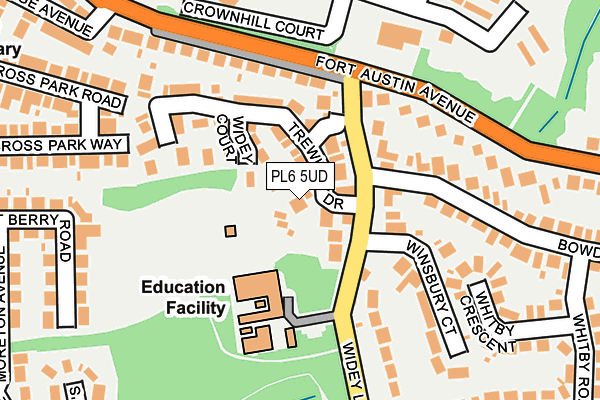 PL6 5UD map - OS OpenMap – Local (Ordnance Survey)