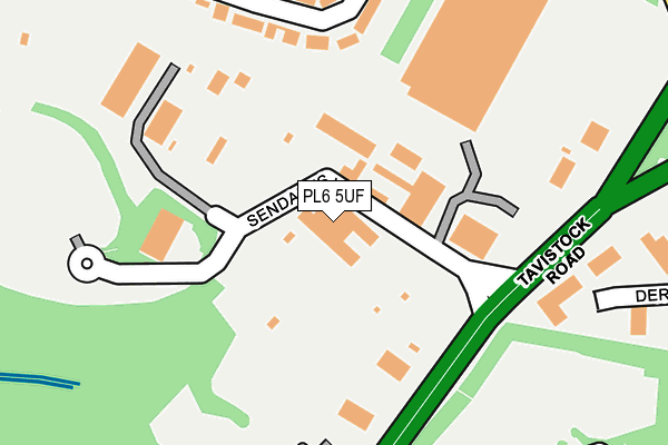 PL6 5UF map - OS OpenMap – Local (Ordnance Survey)