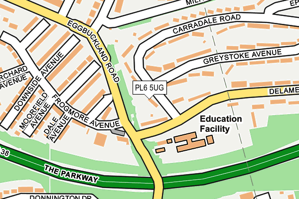 PL6 5UG map - OS OpenMap – Local (Ordnance Survey)