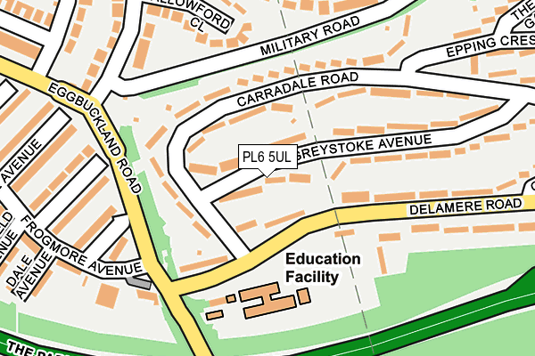 PL6 5UL map - OS OpenMap – Local (Ordnance Survey)