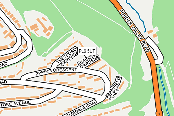 PL6 5UT map - OS OpenMap – Local (Ordnance Survey)