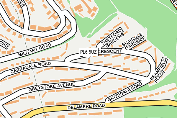 PL6 5UZ map - OS OpenMap – Local (Ordnance Survey)