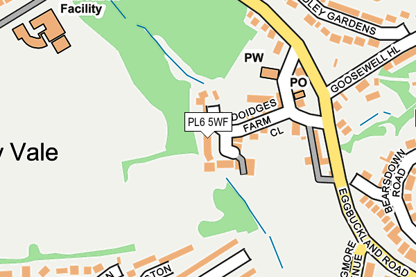 PL6 5WF map - OS OpenMap – Local (Ordnance Survey)