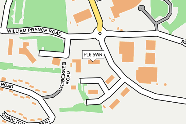PL6 5WR map - OS OpenMap – Local (Ordnance Survey)