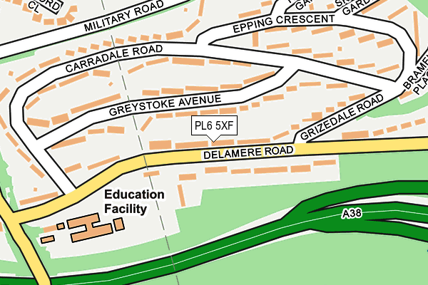 PL6 5XF map - OS OpenMap – Local (Ordnance Survey)