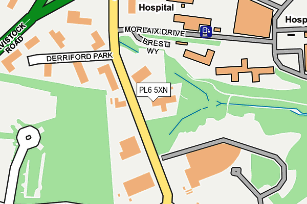 PL6 5XN map - OS OpenMap – Local (Ordnance Survey)