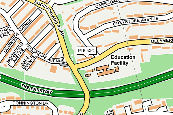 PL6 5XQ map - OS OpenMap – Local (Ordnance Survey)