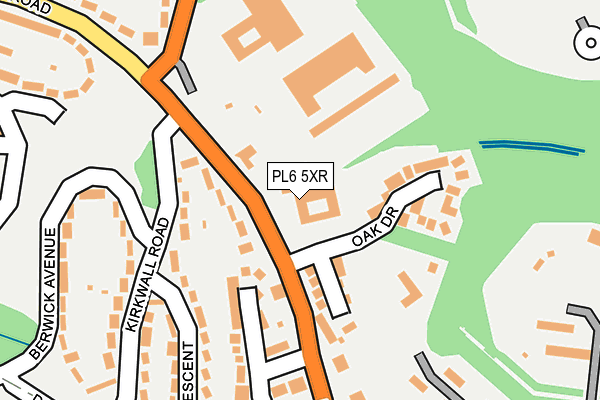 PL6 5XR map - OS OpenMap – Local (Ordnance Survey)