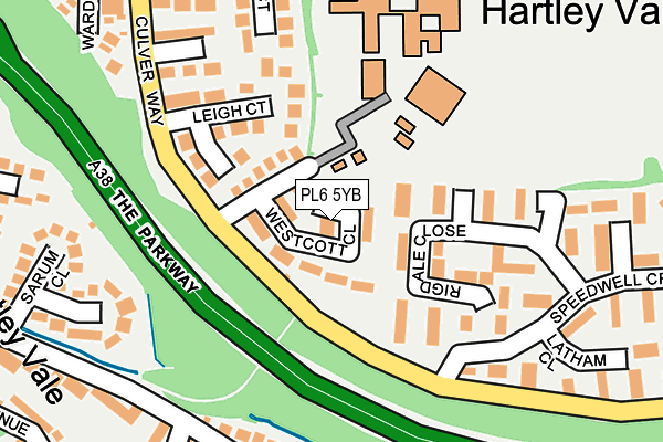 PL6 5YB map - OS OpenMap – Local (Ordnance Survey)