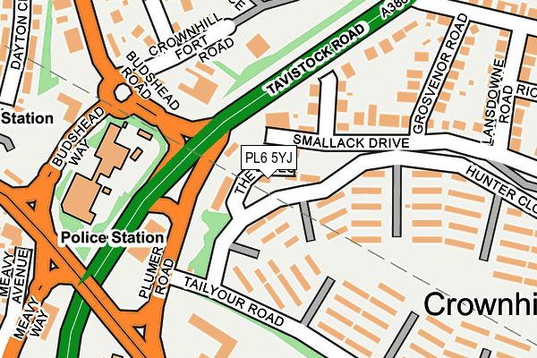 PL6 5YJ map - OS OpenMap – Local (Ordnance Survey)