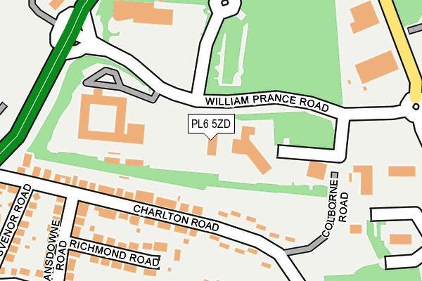PL6 5ZD map - OS OpenMap – Local (Ordnance Survey)