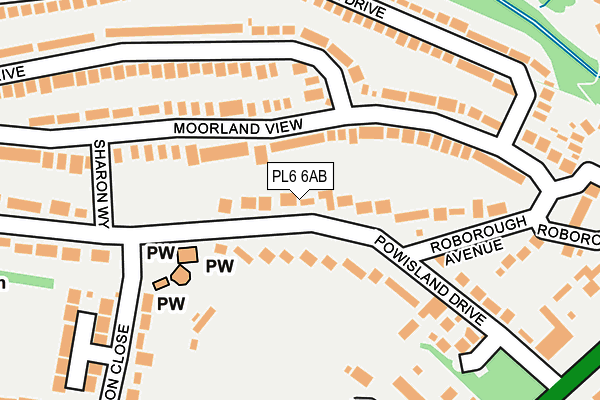 PL6 6AB map - OS OpenMap – Local (Ordnance Survey)