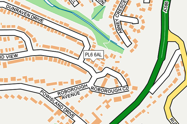 PL6 6AL map - OS OpenMap – Local (Ordnance Survey)