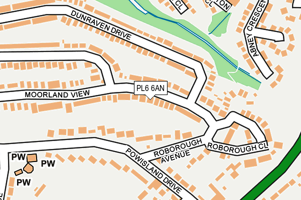 PL6 6AN map - OS OpenMap – Local (Ordnance Survey)