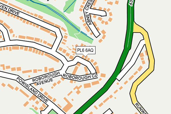 PL6 6AQ map - OS OpenMap – Local (Ordnance Survey)