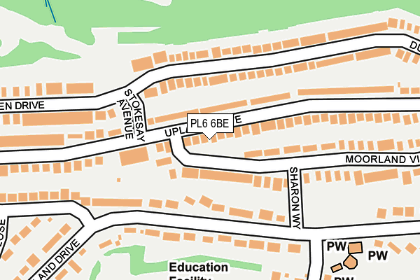 PL6 6BE map - OS OpenMap – Local (Ordnance Survey)