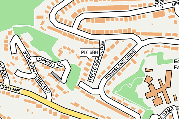 PL6 6BH map - OS OpenMap – Local (Ordnance Survey)