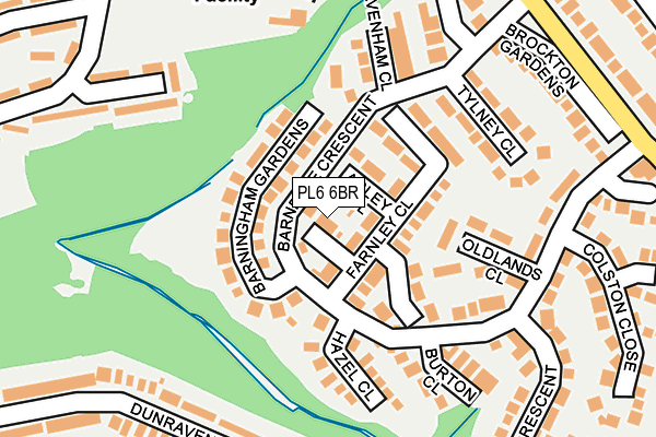 PL6 6BR map - OS OpenMap – Local (Ordnance Survey)