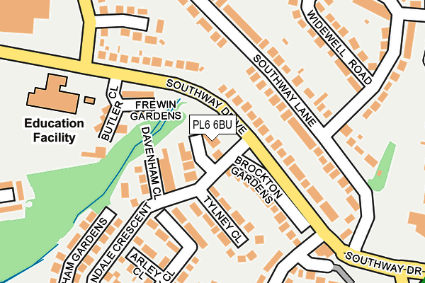 PL6 6BU map - OS OpenMap – Local (Ordnance Survey)