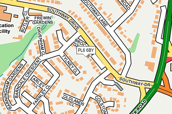 PL6 6BY map - OS OpenMap – Local (Ordnance Survey)