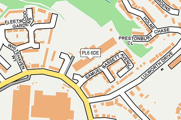 PL6 6DE map - OS OpenMap – Local (Ordnance Survey)