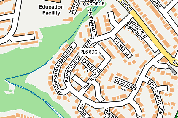 PL6 6DG map - OS OpenMap – Local (Ordnance Survey)