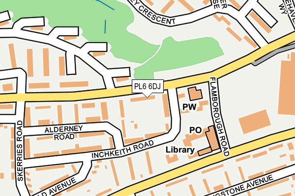 PL6 6DJ map - OS OpenMap – Local (Ordnance Survey)