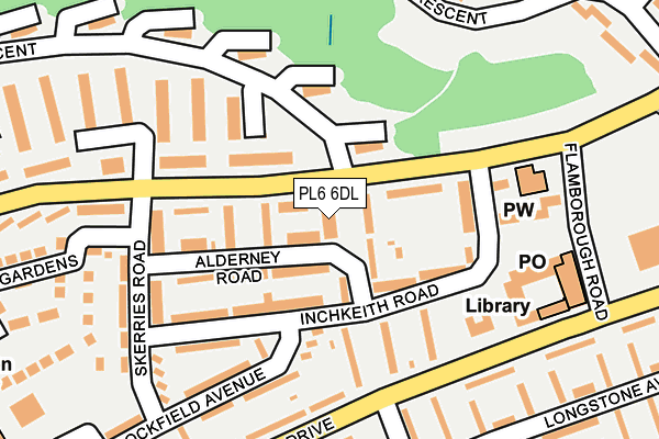 PL6 6DL map - OS OpenMap – Local (Ordnance Survey)