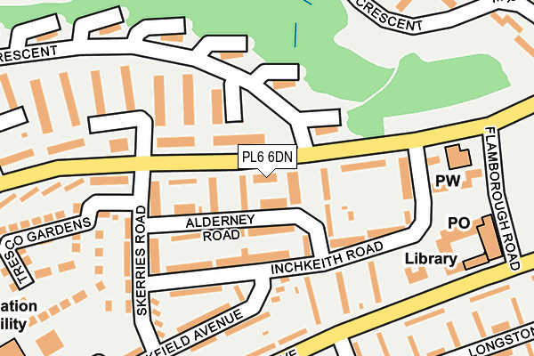 PL6 6DN map - OS OpenMap – Local (Ordnance Survey)