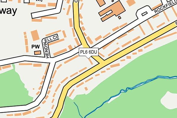 PL6 6DU map - OS OpenMap – Local (Ordnance Survey)