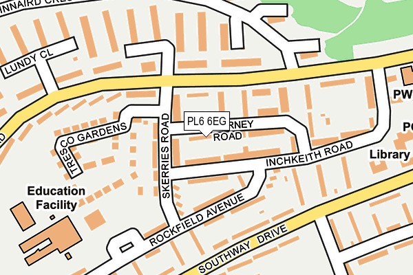PL6 6EG map - OS OpenMap – Local (Ordnance Survey)