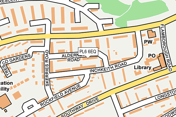 PL6 6EQ map - OS OpenMap – Local (Ordnance Survey)