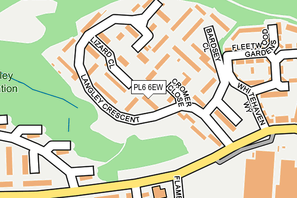PL6 6EW map - OS OpenMap – Local (Ordnance Survey)