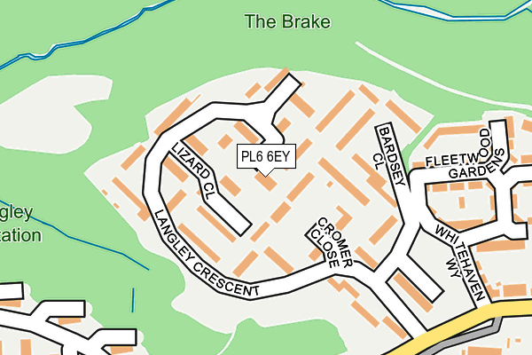 PL6 6EY map - OS OpenMap – Local (Ordnance Survey)