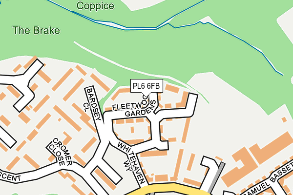 PL6 6FB map - OS OpenMap – Local (Ordnance Survey)