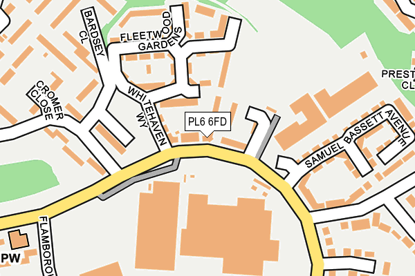 PL6 6FD map - OS OpenMap – Local (Ordnance Survey)
