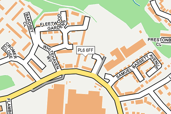 PL6 6FF map - OS OpenMap – Local (Ordnance Survey)