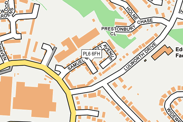 PL6 6FH map - OS OpenMap – Local (Ordnance Survey)