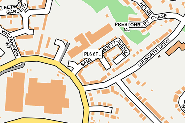 PL6 6FL map - OS OpenMap – Local (Ordnance Survey)