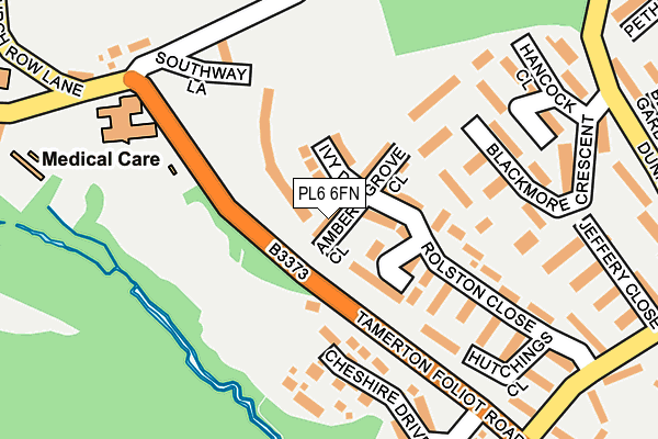 PL6 6FN map - OS OpenMap – Local (Ordnance Survey)