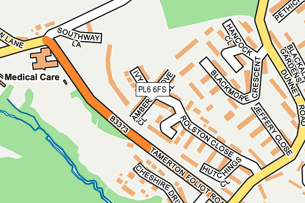 PL6 6FS map - OS OpenMap – Local (Ordnance Survey)