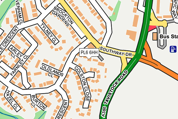 PL6 6HH map - OS OpenMap – Local (Ordnance Survey)