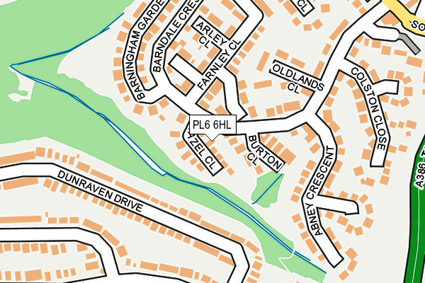 PL6 6HL map - OS OpenMap – Local (Ordnance Survey)